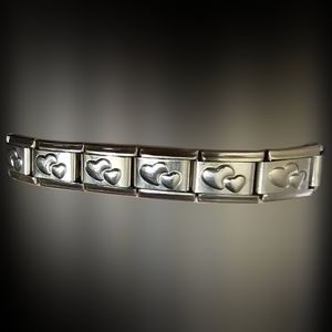 Italian Charm Heart Starter Bracelet